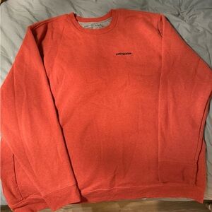 Patagonia Gray and Red Fleece Hoodie